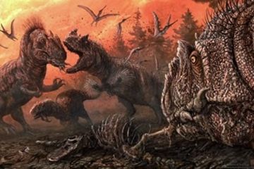 Kanibal Theropoda dalam ekosistem Jurassic Akhir 