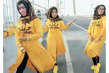 Viral Video Emak-emak Asyik Joget TikTok di Jembatan Suramadu