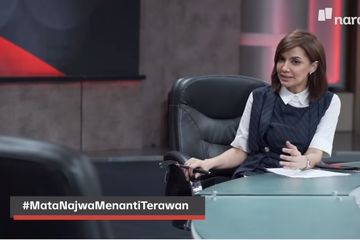 Aksi Najwa Shihab wawancarai kursi kosong untuk sindir menteri Terawan