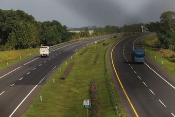 Ruas tol Cikampek-Palimanan, Subang, Jawa Barat, Minggu (24/5/2020).
