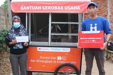 Gerobak Usaha, Komitmen ShopeePay dan Kitabisa.com untuk Berdayakan UMKM
