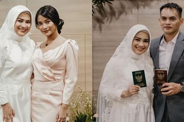 Anak perempuan Aldi Bragi turut hadir menyaksikan pernikahan Ikke Nurjanah dan Karlie Fu