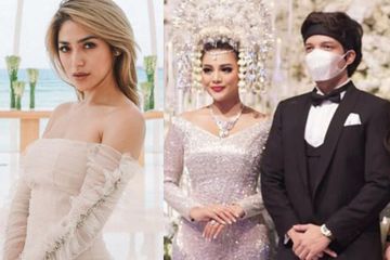 Penampilan Jessica Iskandar dipernikahan Aurel Atta 