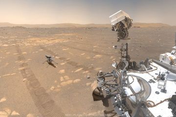 Helikopter Ingenuity dan Robot Perseverance Berswafoto Bersama di Mars