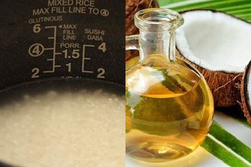 Khasiat menambahkan minyak kelapa saat masak nasi