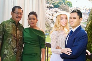 Dari kiri ke kanan. Bambang Trihatmodjo, Mayangsari, Varsha Strauss, Panji Adhikumoro