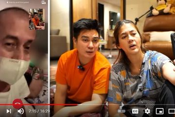 Paula Verhoeven dan Baim Wong sat video call dengan orangtua Paula