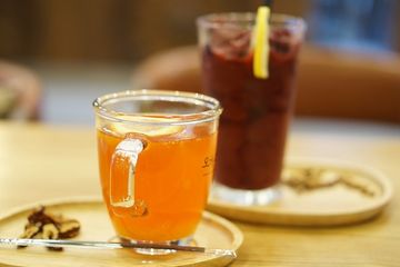 Ilustrasi minuman jahe jeruk nipis