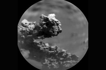 Batu berbentuk mirip kadal ditemukan robot penjelajah Curiosity di planet Mars.