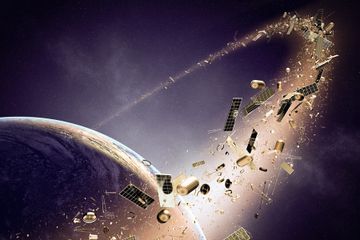Sampah antariksa  dianggap sangat mengkhawatirkan. Ada 100 triliun wahana yang hilang dan kemungkinan dibuang ke laut lepas.