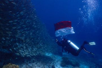 Saat menyelam, kondisi bawah air mencapai suhu 30 derajat selsius dengan jarak pandang yang amat baik. Pemandangan cantik karang acropora cervicunis, karang meja, acropora micropthalma, dan montipora di Yafkeru (kebun karang dalam bahasa Biak) pun terlihat jelas. Kebun karang itu dibuat untuk mengajarkan masyarakat dan turis akan potensi lain di bawah jetty kampung. 