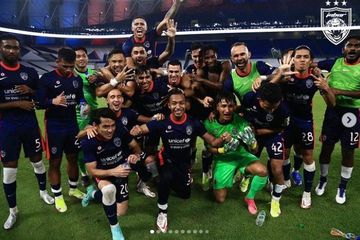 Johor Darul Takzim rayakan gelar juara Liga Malaysia kedelapan berturut-turut.