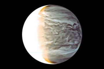Malam di Venus dalam Inframerah dari pengorbit Akatsuki.