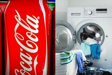 Rugi Kalau Tidak Dicoba! Cuma Merendam Pakaian Kotor dengan Coca-Cola, Wanita Ini Kaget Setelah Membuka Mesin Cuci, Bikin Tercengang