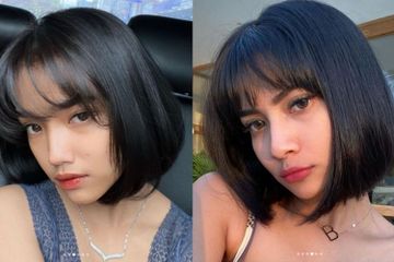 fuji potong rambut mirip Vanessa Angel