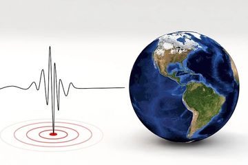Ilustrasi gempa.