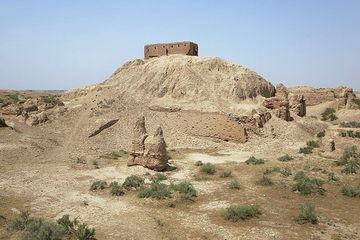 Potret ziggurat yang didedikasikan untuk Dewa Enlil di Nippur.