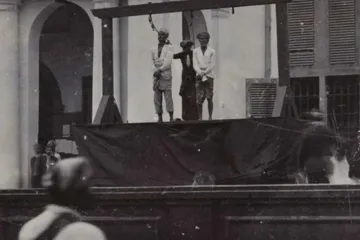 Hukuman gantung di Batavia.