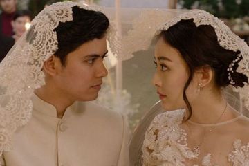 Aliando Syarief dan Natasha Wilona saat beradu akting dalam film Argantara .