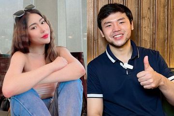 Kolase foto Ayu Thalia dan Nicholas Sean