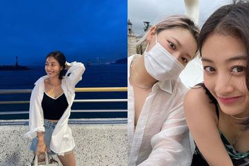 Jihyo dan Jeongyeon TWICE