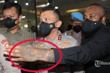 Tato Singa di Tangannya Curi Perhatian, Inilah Bripka Matius Marey Ajudan Ferdy Sambo yang Tengah Jadi Sorotan, Bolehkah Polisi Bertato?