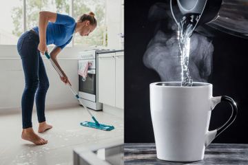 Bolak-balik Ngepel Bikin Cantik, Padahal Lantai Rumah Langsung Kinclong Cukup Pakai Air Panas, Cara Pakainya Gak Susah Kok