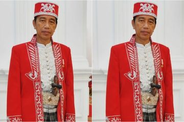 Dari manakah asal usul baju adat yang yang dipakai Presiden Joko Widodo (Jokowi).