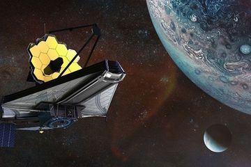 James Webb Space Telescope (JWST) adalah teleskop ruang angkasa yang dirancang terutama untuk melakukan astronomi inframerah. Sebagai teleskop optik terbesar di luar angkasa.