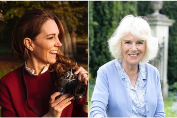 Kate Middleton (kiri), Camilla (kanan)
