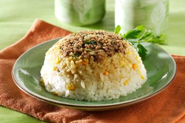 Resep Bekal Sekolah : Resep Nasi Jagung Tim Daging, Menu Sehat Dan Nikmat Untuk Sarapan Hari Ini