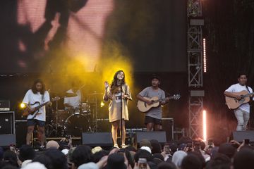 Nadin Amizah di Synchronize Fest 2022