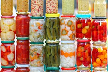 Ilustrasi makanan fermentasi