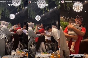 Nathalie Holscher Gandeng Faris ke Ultah Sule, Sikap Putri Delina Disorot, Lakukan Ini pada Mantan Ibu Sambungnya