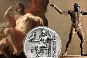 Zeus, Dewa langit dan guntur dalam mitologi Yunani kuno.