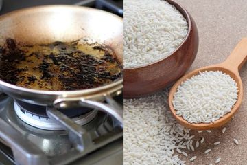 Akhirnya Gak Makan Hati Lagi, Bermodal Segenggam Beras, Kerak Hitam di Penggorengan Rontok dalam Hitungan Menit