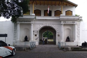 Benteng Vastenburg, jejak bangunan pertahanan yang dibangun VOC di Surakarta.