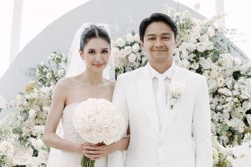 Mikha Tambayong dan Deva Mahenra resmi menikah