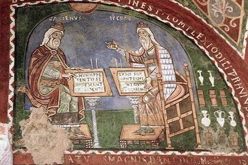 Metode diagnostik dan perawatan di Trotula didasarkan pada teori Claudius Galen dan Hippocrates, yang ditunjukkan pada mural abad ke-12 dari Anagni di Italia. 