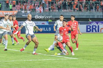 David da Silva pada laga Persija vs Persib di Stadion Patriot, Jumat (31/3/2023).