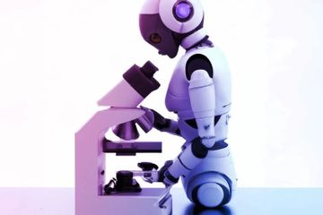 Ilustrasi kecerdasan buatan atau Artificial Intelegence (AI) menemukan obat awet muda atau anti penuaan.