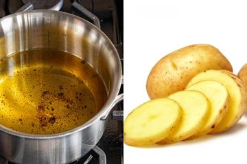 Cuma Ikuti Saran Mertua Cemplungkan Irisan Kentang ke Minyak Goreng Bekas Masak, Siapa Sangka Hasilnya Jadi Seperti Ini, Takjub!