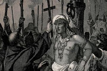 Raja Atahualpa dieksekusi karena dikhianati oleh Penjajah Spanyol.