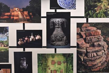 Pemeran bertajuk 'Trail of Buddhist Civilization: Tracing Ancient Empire of Sriwijaya in Indonesia' di gelar di lobi utama Kedubes RI di Tokyo, Jepang.
