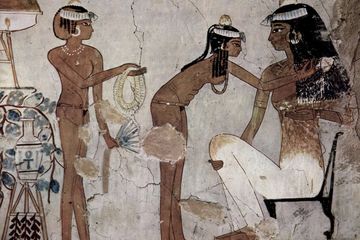 Penemuan wig di sejarah Mesir kuno.