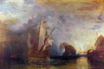 Lukisan Homer's Odyssey, 1829. Menggambarkan perjalanan Odysseus Mitologi Yunani  dalam Homer's Odyssey