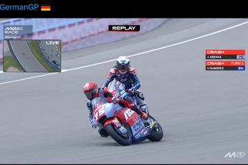 Hasil Moto2 Jerman 2025 – Tabrakan Selesaikan Balapan Lebih Cepat, Honda Team Asia Merana Tanpa Mario Aji – Semua Halaman – Juara net – https://bit.ly/4lyPNs8 – #arenanews