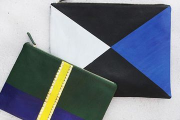 DIY: Color Block Clutch