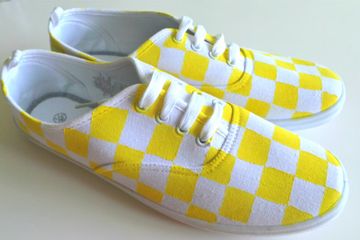 DIY: Checkerboard Shoes