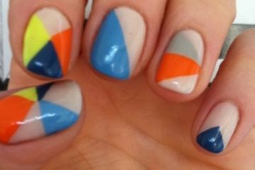 DIY: Color Block Nail Art